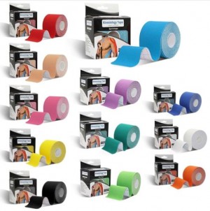 Тейп-лента кинезиологическая, самоклеящаяся KINESIOLOGY TAPE 5 СМ*5 МЕТРОВ РУЛОН