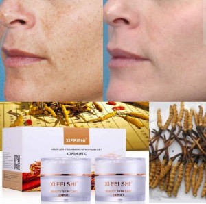 XIFEISHI НАБОР 2В 1 ДЛЯ ОТБЕЛИВАНИЯ КОЖИ КОРДИЦЕПС 2*20 ГР   