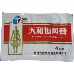 Пластырь тяньхе "Zhuifeng Gao" обезболивающий. 4шт.